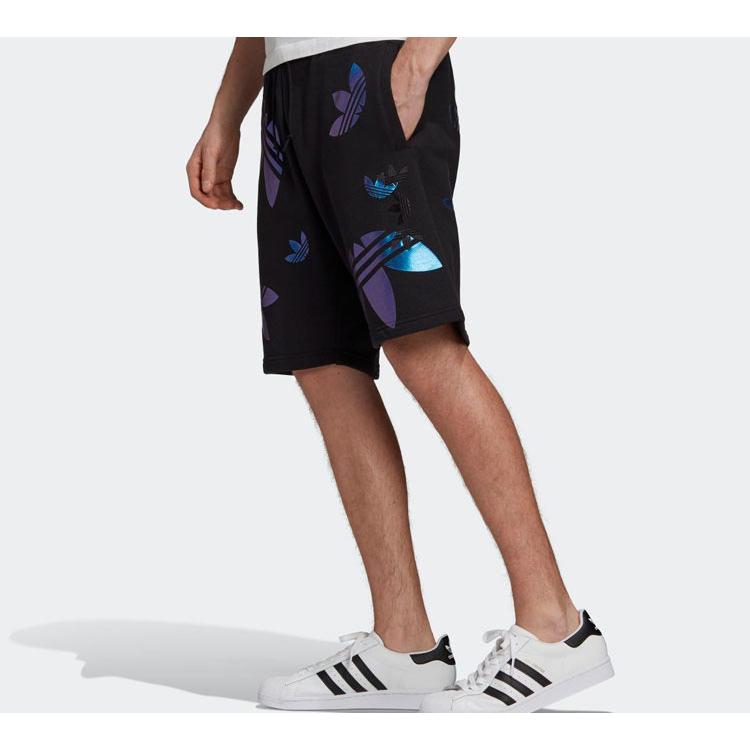 adidas Оригинальные Повседневные Шорты Мужские Черные Средней Посадки GD0984