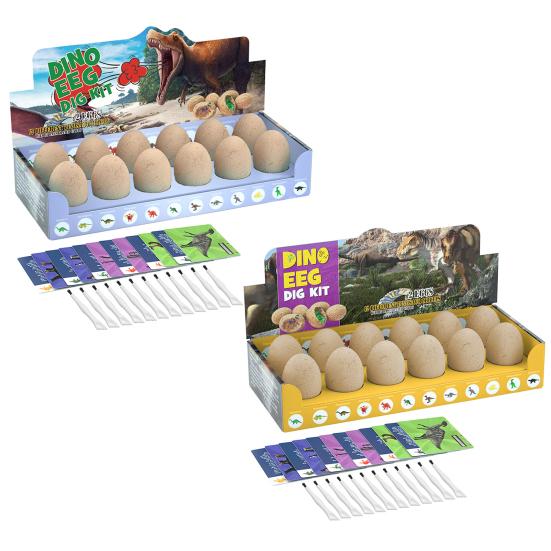1 комплект с 12 игровыми наборами для раскопок яиц, яйца динозавров, инструменты, профильные карты, игрушки, яйца динозавров, окаменелости