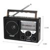 Ретро Bluetooth портативный многодиапазонный радиоприемник FM-радио SW Коротковолновая подключаемая карта U-диск MP3-плеер