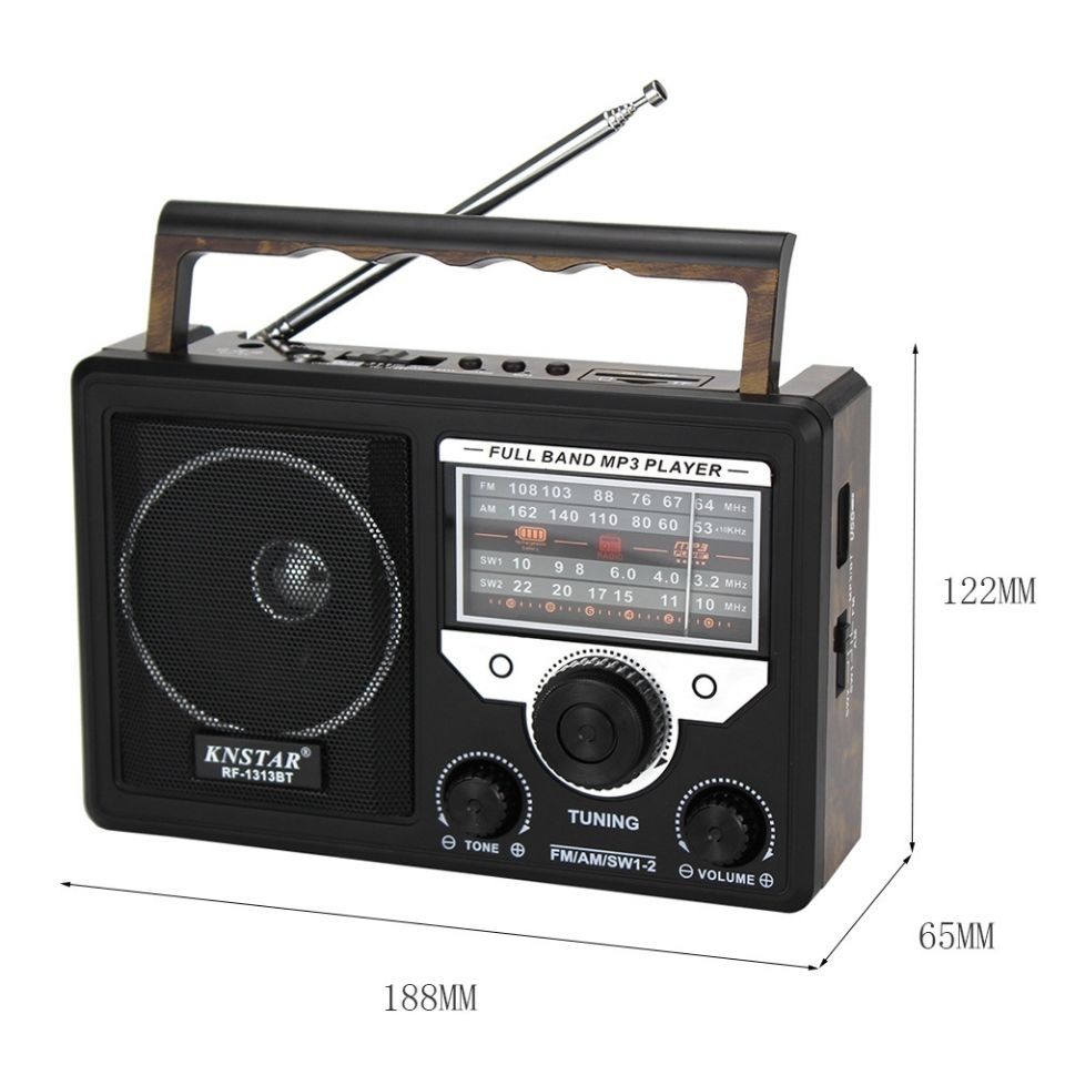 Ретро Bluetooth портативный многодиапазонный радиоприемник FM-радио SW Коротковолновая подключаемая карта U-диск MP3-плеер