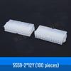 4.2mm Pitch Double Row Connector Housing, Male/Female, Transparent White, 2P/4P/6P/8P/10P/12P