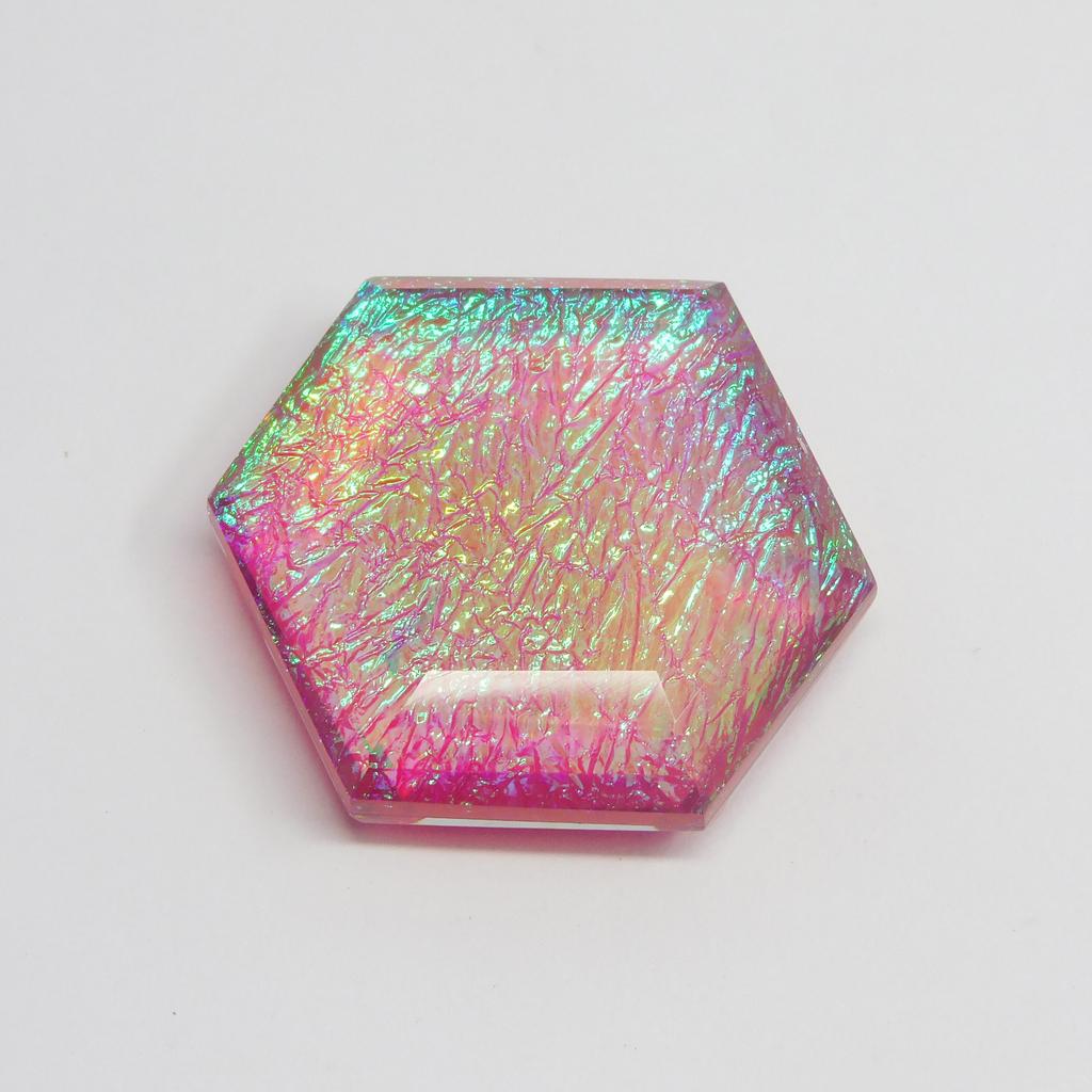 Fancy Cut 74.05 ct Ammolite Loose Gemstone Multi Color for Jewelry Making and Gem Collections