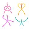 4Pcs Giraffe Tube Toy Telescopic Suction Cup Tube Giraffe Toy Cartoon Puzzle Parent Child Interactive Decompression Game