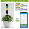 Bluetooth Soil PH Tester PH TEMP Meter Acidity Detector Data Logger Monitor Metal Probe Sensor Soil PH Tester for Garden Farm
