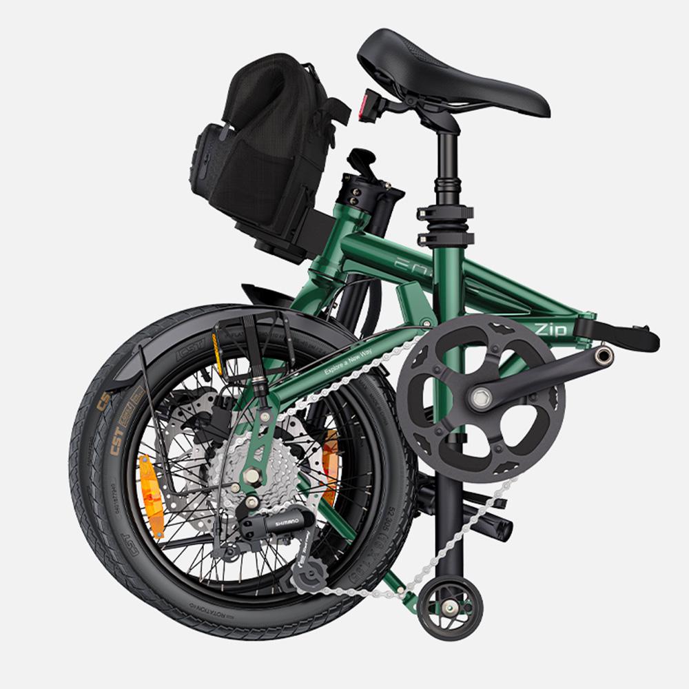 Electric Bicycle Engwe Zip 16" Tire 250W Motor Foldable Urban Commuter Electric Bike 36V 10Ah Hydraulic Disc Brakes Max Range 80Km 7 Speed