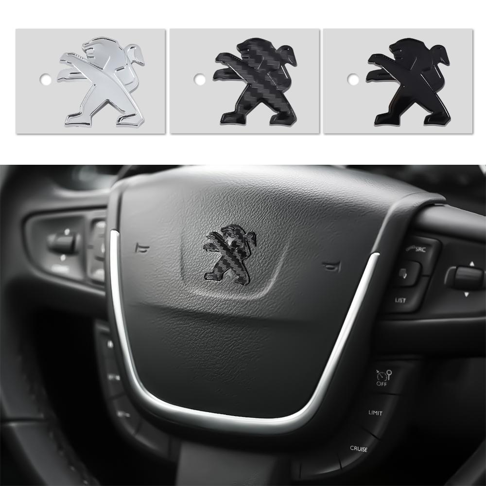 ABS Car Steering Wheel Sticker Emblem Badge for Peugeot 308 307 408 208 508 3008 2008 3008 5008 Interior Accessories
