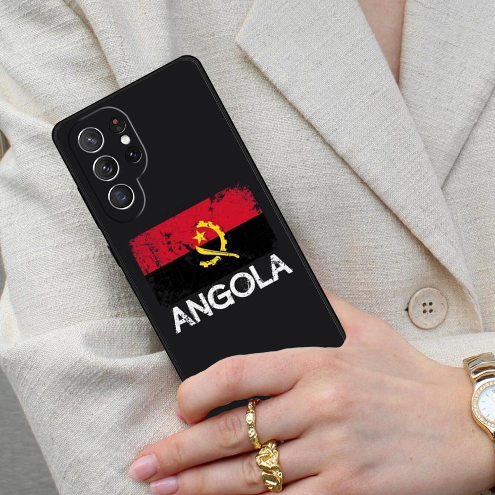 Angola flag SOFT Cell Phone Case for Samsung Galaxy S26 Ultra S25 S24 S23 S22 S21 S20 Note10 Cover