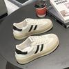 Flat Bottom Low-top German Training Shoes Women's 2024 Autumn New Fashionable Thick-soled Round Head Lace-up Versatile Casual Sports Shoes