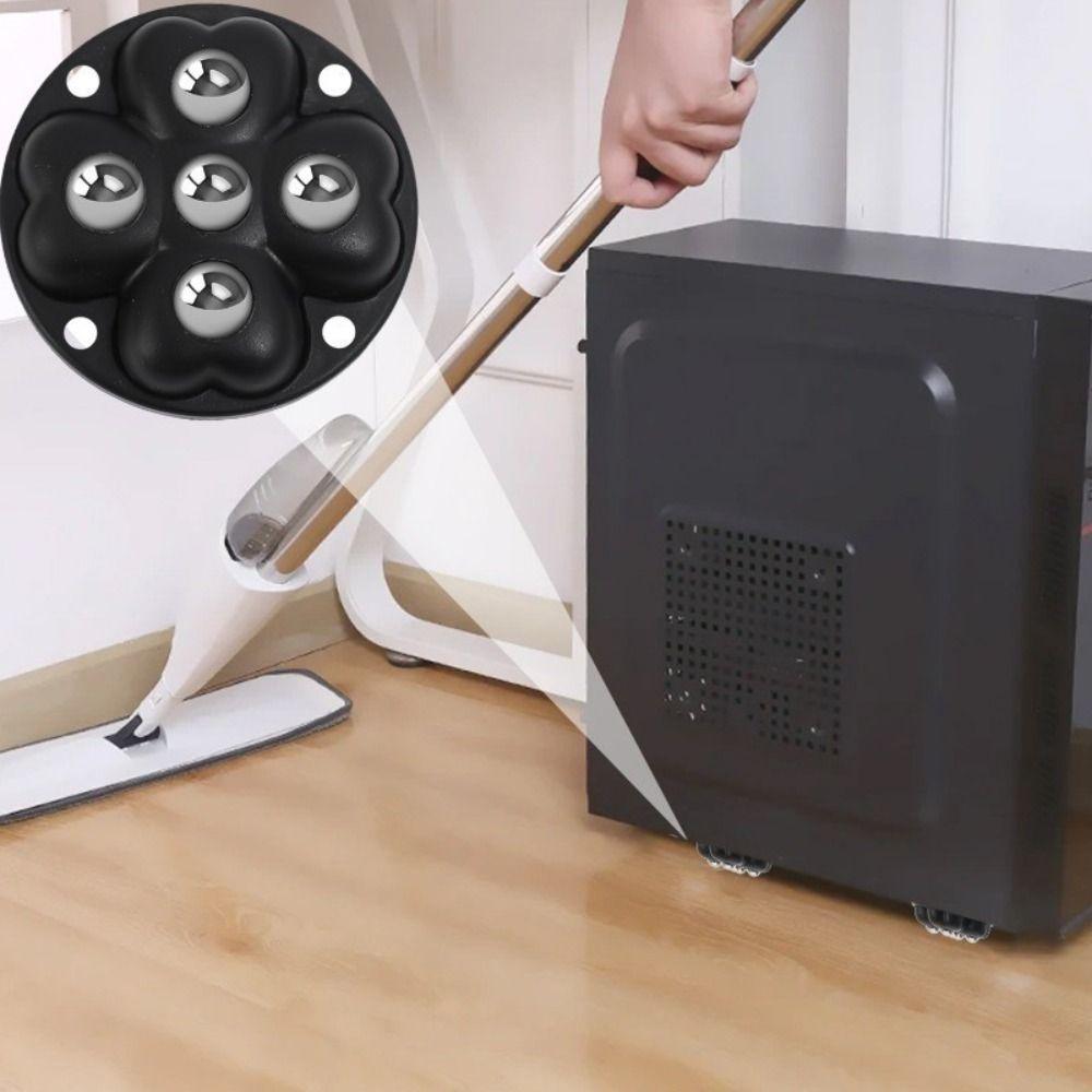 4 шт. Самоклеящиеся мебельные ролики, вращающиеся на 360°, ролик для ящика для хранения, новый шкив