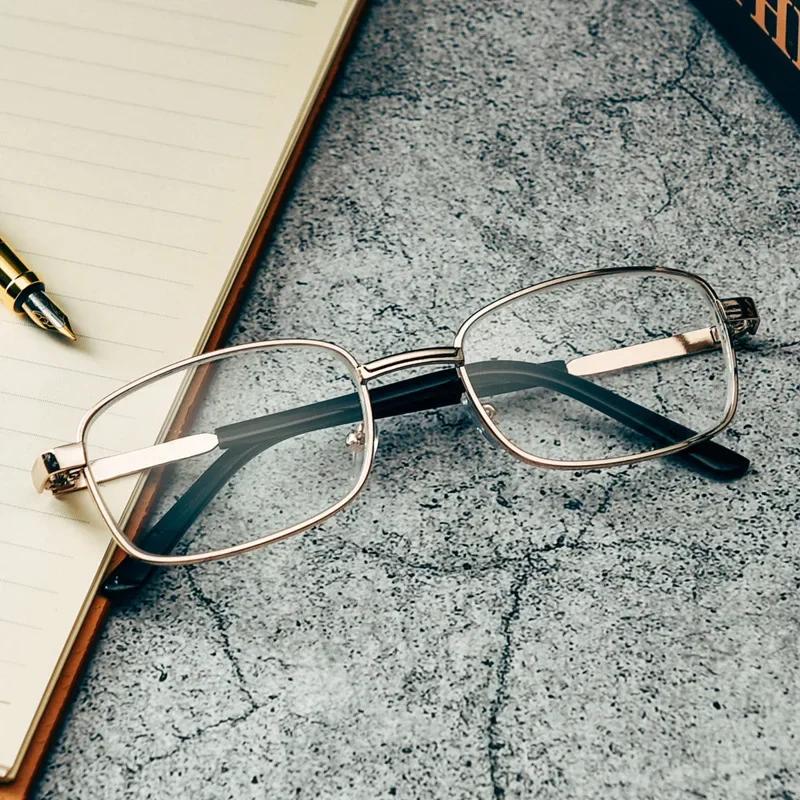 Очки для чтения, мужские сверхлегкие прозрачные линзы, лупа, винтажные очки против усталости, очки для дальнозоркости, диоптрийные