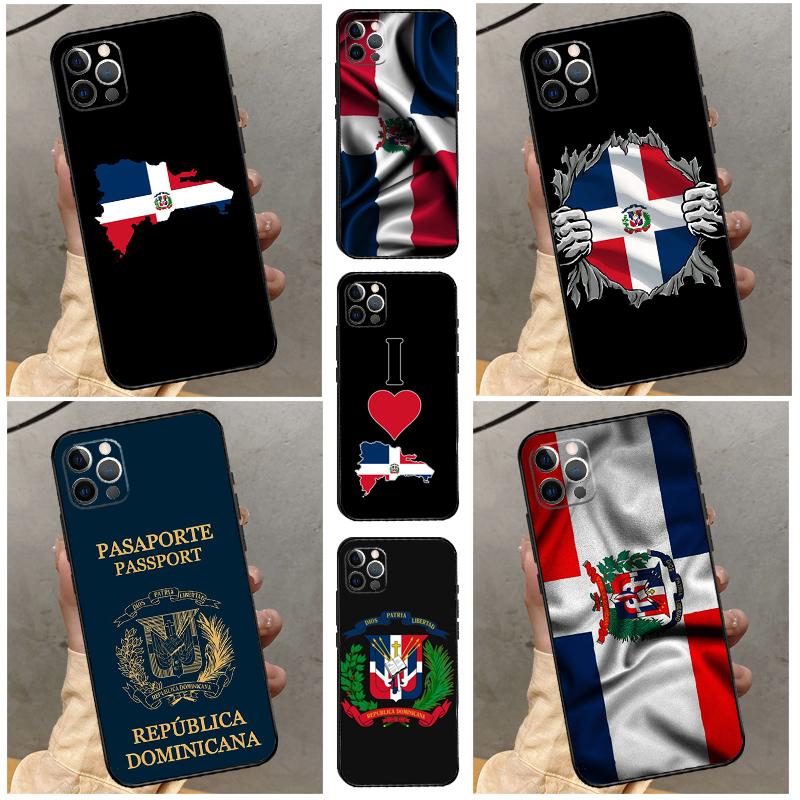 Dominican Republic Flag Phone Case For iPhone 17 16 15 14 11 12 13 Pro Max Plus 12 13 mini 16e 17 Air Bumper Cover