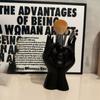 Makeup Brush Holder,Human Face Art Desktop Decoration,Vase,Compatible with Makeup,Eyebrow Pencils,Home Organizer,Plastic Material