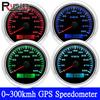 HD Waterproof 300KM/H 85MM GPS Speedometer 7 Color Backlight Odometer Speed Gauge GPS Antenna For Mairne Boat Yacht Car