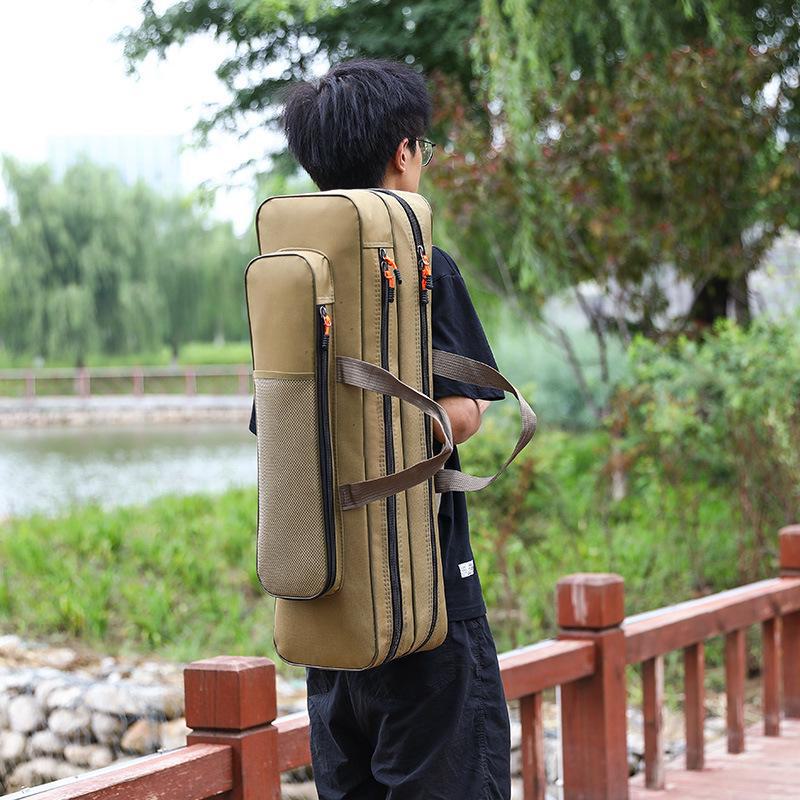 Компактная сумка для удочек - 40-80 см, однослойная/двухслойная, для приманок и снастей