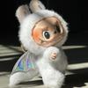 17см Белый Ангел Кукла Монстры Labubu С Хвостом И Крыльями Виниловый Labbu Плюшевый Кулон Маленький Брелок Zimomo Реплика Подарки