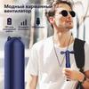 Напольный вентилятор, темно-синий