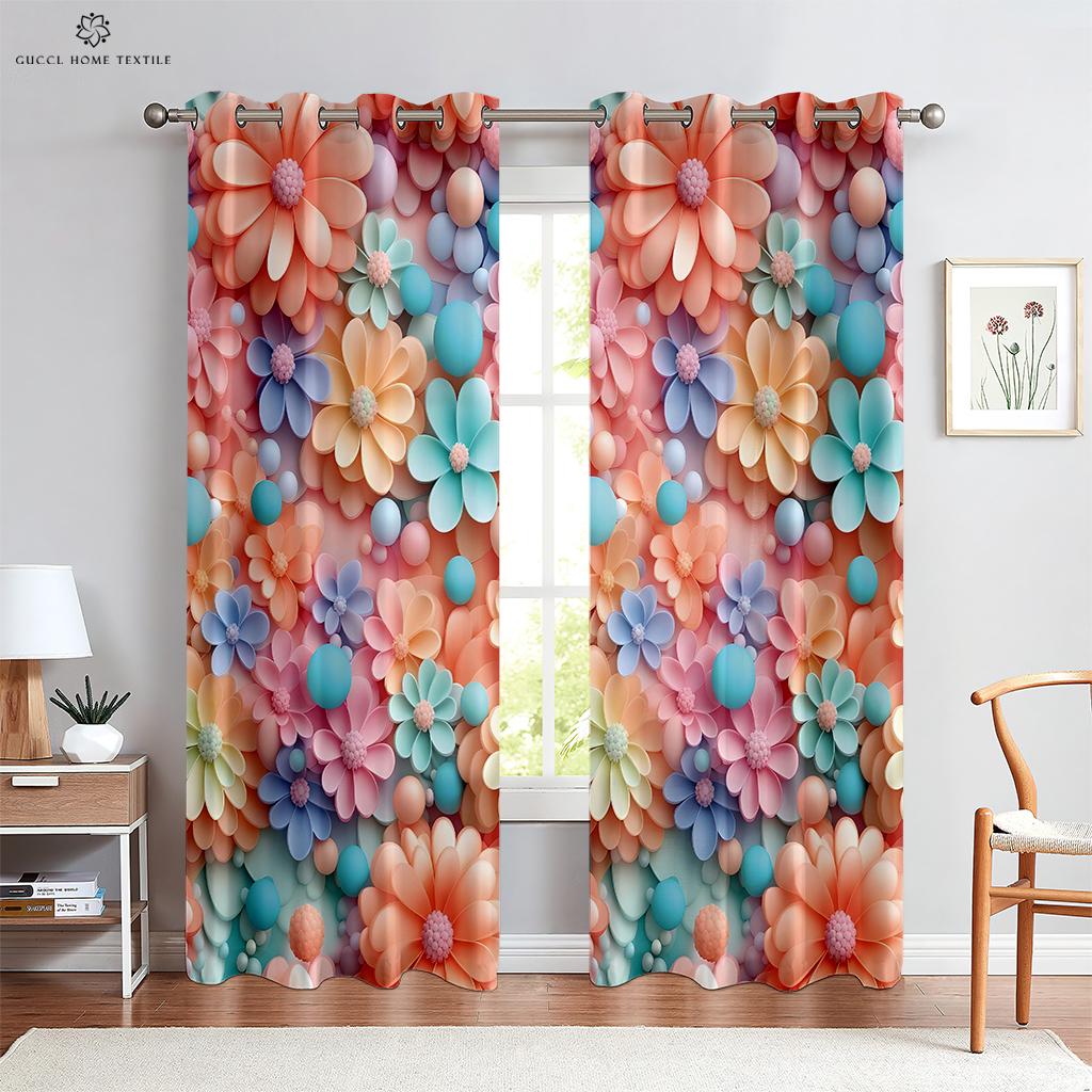 Занавески с принтом радужного единорога для детей, спальни, гостиной, кухни, украшение дома, можно изготовить на заказ