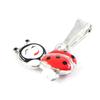 [H9163] - Red 'Ladybug' Silver Pendant