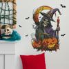 Halloween Skull Wizard Bedroom Living Room Home Atmosphere Decorative Wall Stickers