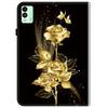 Для TECNO Megapad 11 Кожаный чехол с принтом, подставка, чехол для планшета с отделениями для карт