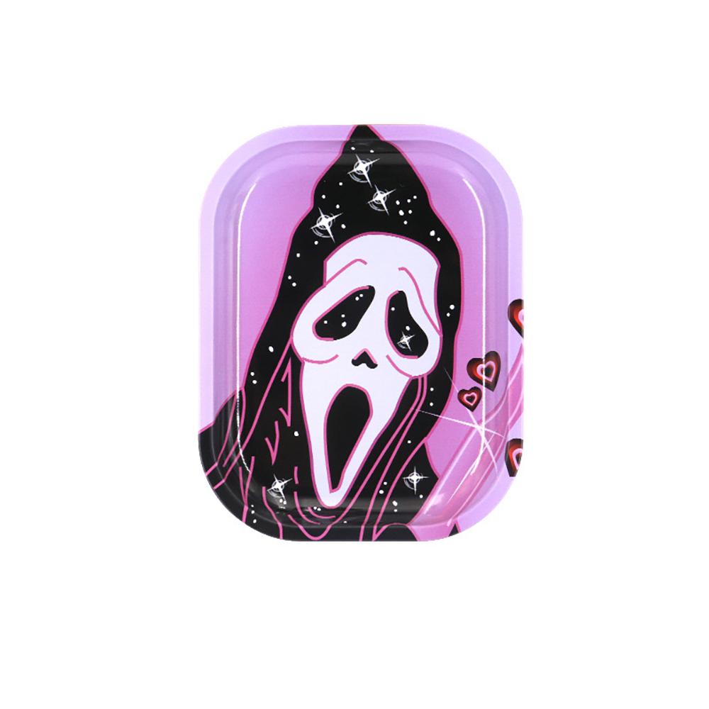 Кейс для хранения Поднос Металлический Поднос для скручивания 18x14см Контейнер из луженой стали Аксессуары для курения сигар