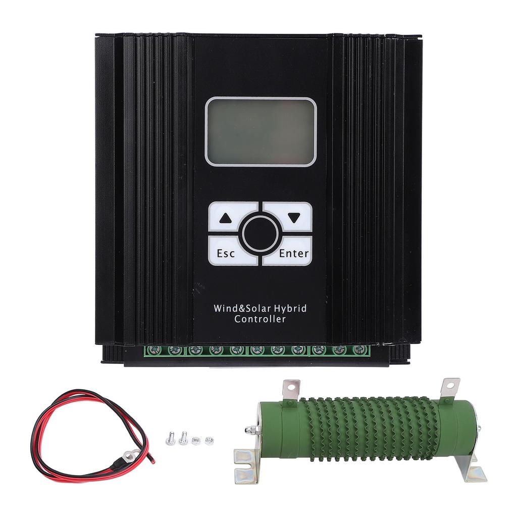 Wind Solar Hybrid Charge Controller 12V/24V MPPT Technology LCD Display Solar Panel System