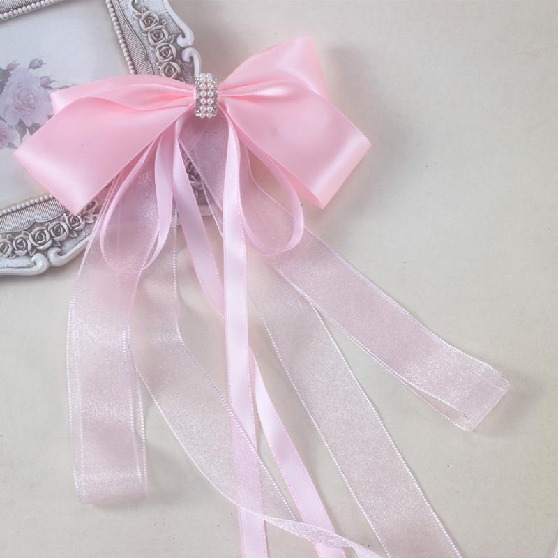 Sweet Large Bowknot Hair Clip For Women Girls Lolita Long Ribbon Solid Hairpin Cute Ponytail Hair Bands Fashion Hair Accessories