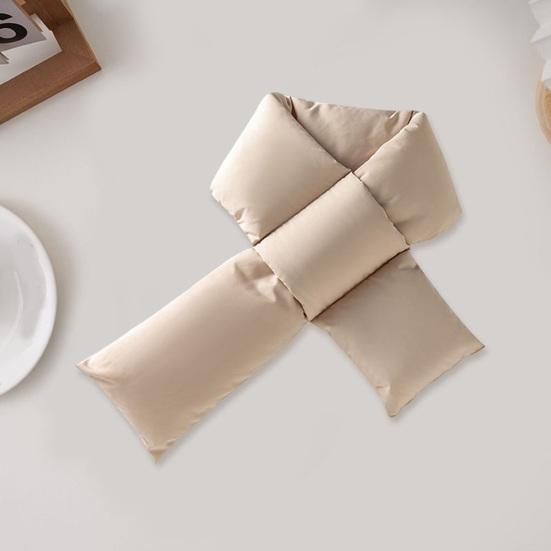 Пуховый шарф Легкий Теплый Зимний Дизайн Крест Однотонный Шарф Дожде- Снегозащитный