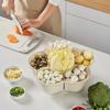 Полая кухонная тарелка для горячего горшка, закусок, сухофруктов, вращающаяся, для подготовки на кухне