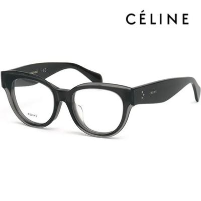 [Celine] Eyeglass Frame CL50015F 020 Round Transparent Gray Cat-Eye Fashion
