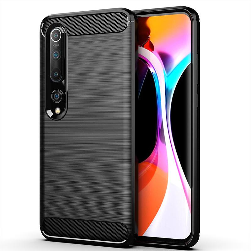 Чехол-бампер для Xiaomi Mi 10 5G, резиновый чехол из углеродного волокна для xaomi mi 10, задняя крышка для xiaomi 10 5g, силиконовые чехлы