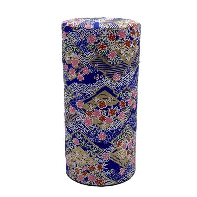 Чай Noguchi Kumataro Tea Garden Tea Большой чай Yuzen Бумага васи Внутренняя крышка Sakura Сделано в стильной коробке, Банка, Емкость, 200 г, Паста, В комплекте, Fubuki,