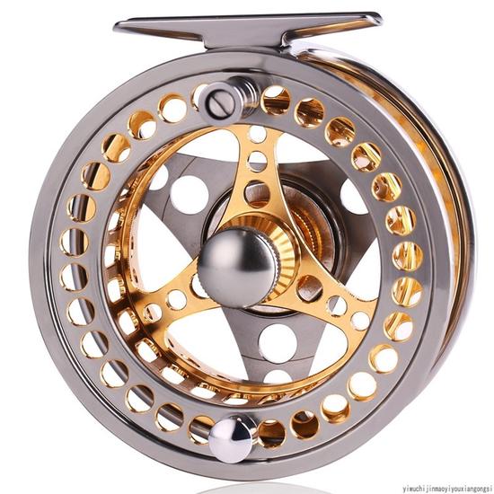 SOUGAYILANG Fly Fishing Reel Aluminum Die Full Metal Casting CNC Fly Fishing Reel