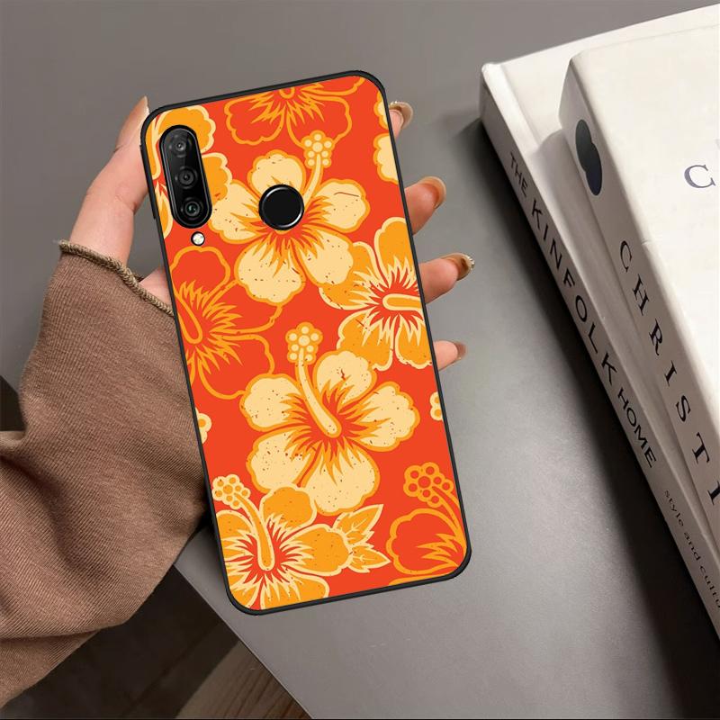 Цветочный гибрид с цветами гибискуса Для Huawei P20 P40 Lite P60 P30 Pro Nova 5T 9 10 SE 12s 12i 11i Y90 Y70 Y60 Y61 Y91 Y72 Чехол