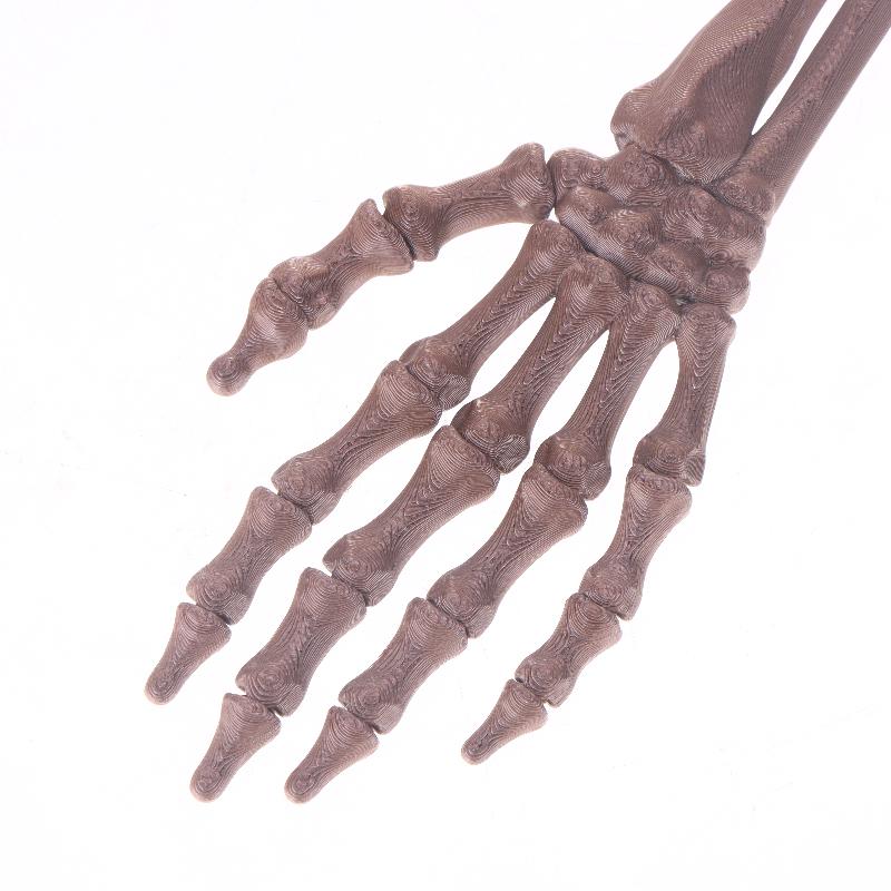 2Pcs 3D Printed Plastic Scary Decoration Halloween Skeleton Hand Prop For Haunted House Horror Party Table Display Ghost