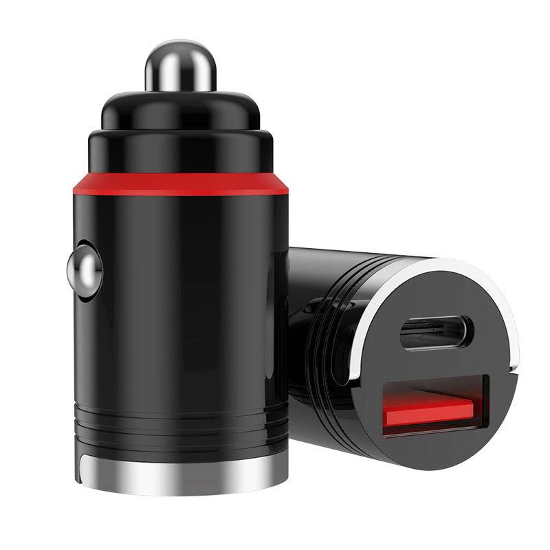 Мини-30 Вт/66 Вт автомобильное быстрое зарядное устройство Qc3.0 Pd Usb Type-c автоматическое быстрое зарядное устройство 2 порта термостойкость для семейного офиса в путешествиях