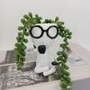 Мини Растения Горшки Цветочный горшок Люди Держащие Кофе Комнатное Офисное Украшение Уличные Кашпо Украшение Книжной Полки