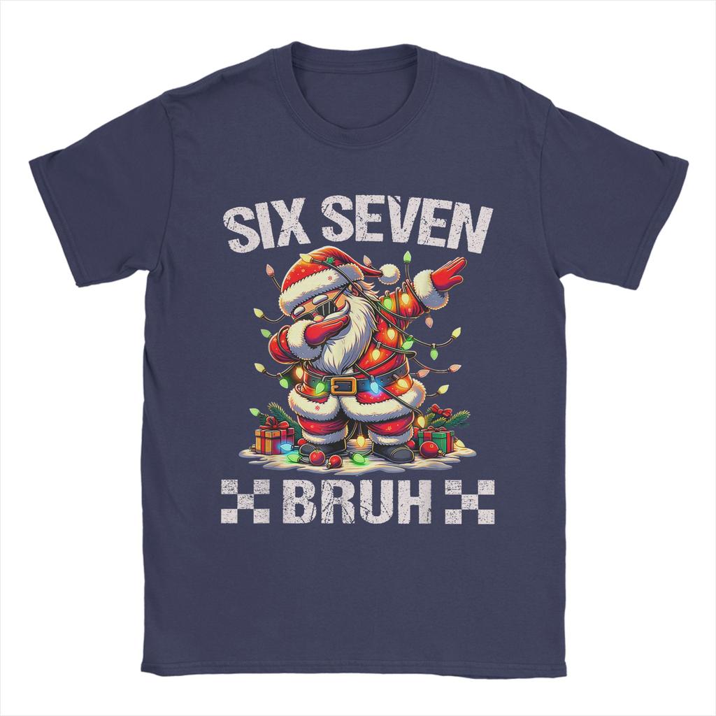67 Six Seven Burh Funny Christmas 6 7 Meme T-Shirt Summer Cotton T Shirts For Male Hippie Pattern Tshirt Short-Sleeve Clothes