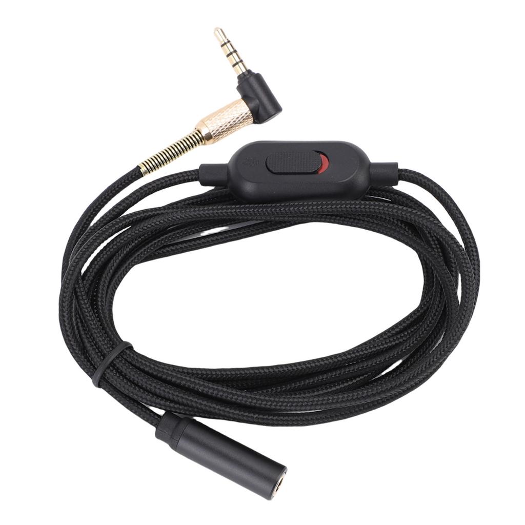 Удлинительный кабель для наушников 3,5 мм Звуковой стерео удлинитель Нейлоновый провод с регулятором громкости для наушников