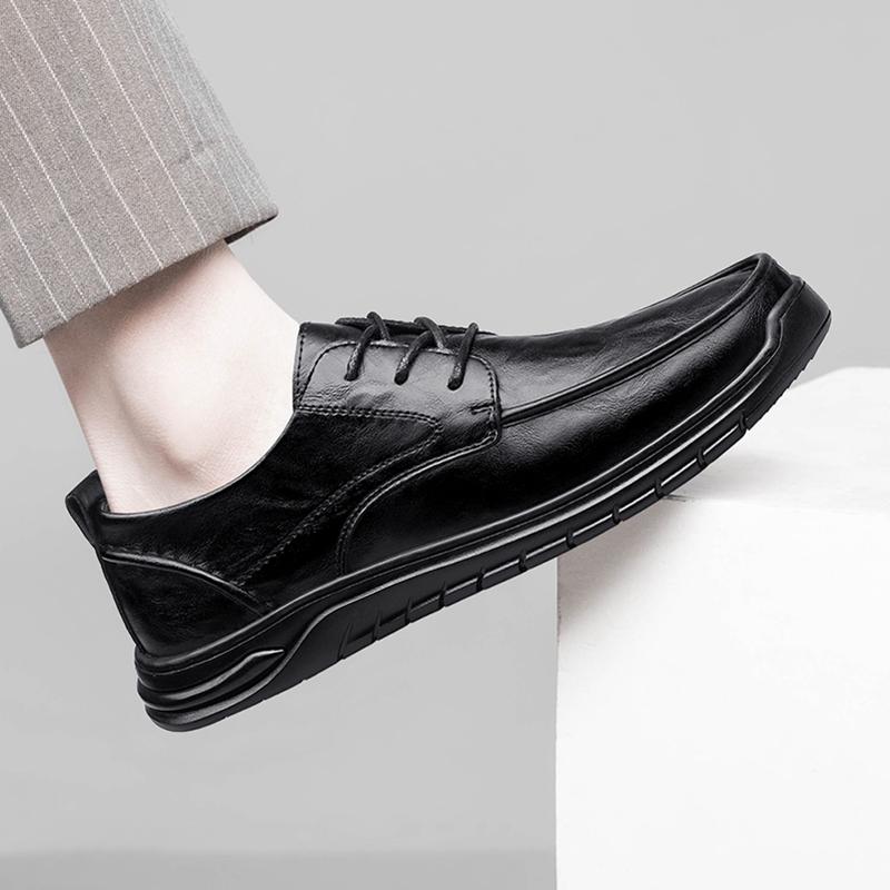 Повседневная мужская обувь в стиле ретро, деловая брендовая кожаная обувь, модная мужская обувь для ходьбы на открытом воздухе, удобная и роскошная