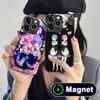 Чехол для мобильного телефона ReZero Rem Ram Glass MagSafe для iPhone 17 16 15 14 13 12 11 Air Pro Max Plus Mini Цветная накладка