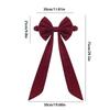 Burgundy Velvet Chair Sashes For Christmas Day Decorations Soft And Elegant Christmas Burgundy Velvet Chair Sashes
