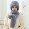 Handwoven Wool Squirrel Hat-Scarf Combo: Stylish, Warm, Outdoor Essential for Autumn & Winter