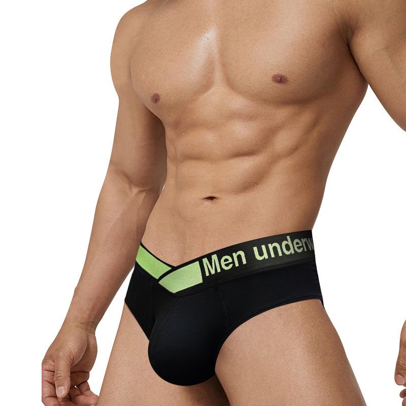 Men's Low-Rise Laser Gradient Briefs - Breathable Modal with U-Convex Pouch and Hip-Lifting Design