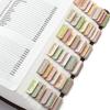 120PCS Laminated Laminated Bible Tabs Colorful Scripture Organization Tabs  Book Index