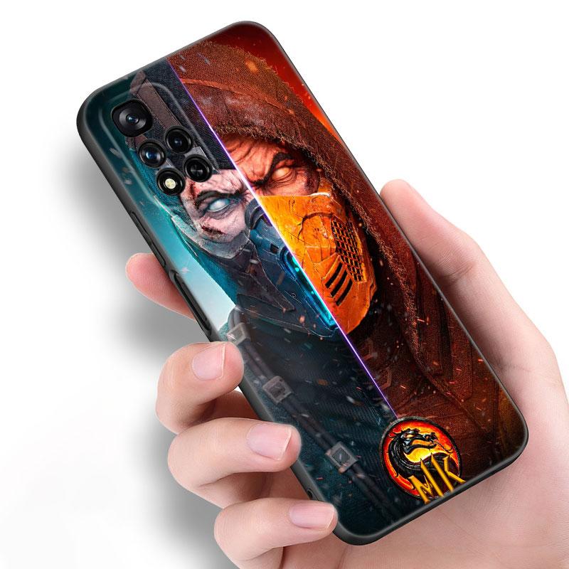 Mortal Kombat Game черный силиконовый чехол для телефона Xiaomi POCO X3 X4 NFC F5 M3 M4 M6 X5 X6 Pro F3 F4 GT 5G C55 C65 M5