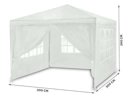 White Garden Pavilion 3X3M 4936