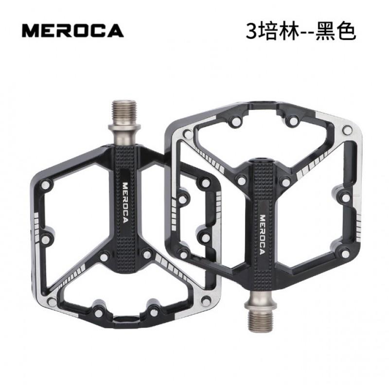 Aluminum Alloy Mountain Bike Pedals With Anti-Slip Surface Lightweight Off-Road Cycling Footrests Triple Bearing Design