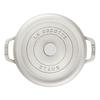 Cocotte Ronde - STAUB - Truffe Blanche - 18 cm - Fonte Émaillée - 1,7 l
