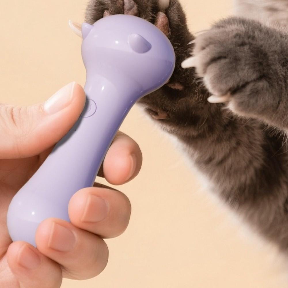 Low Noise Electric Parrot Nail Trimmer USB Charging Polisher Wheel Pet Nail Grinder with 6 Grinding Heads Anti-Pinch